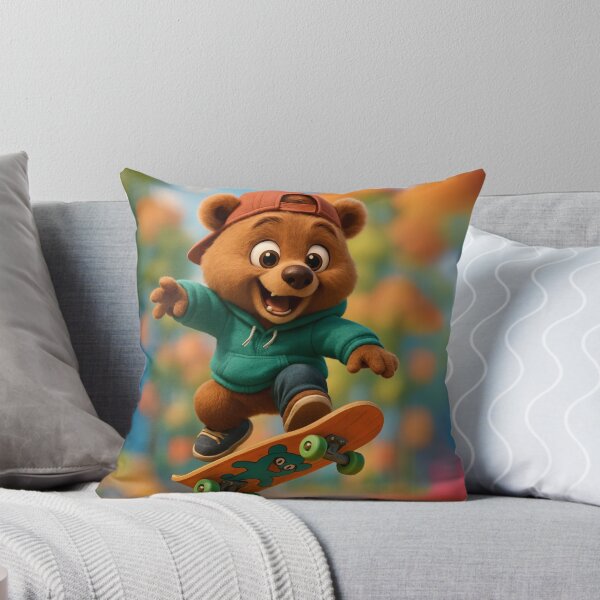 Item preview, Skater Brown Bear designed and sold by Sillytoe.