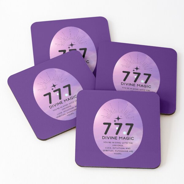 Item preview, Angel Number 777 – Divine Magic & Intuition Purple Sky Art designed and sold by LUV963.