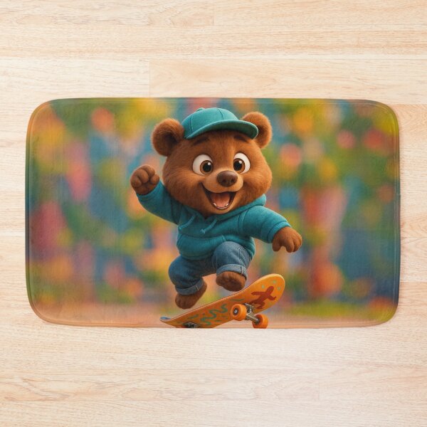 Item preview, Skater Brown Bear designed and sold by Sillytoe.