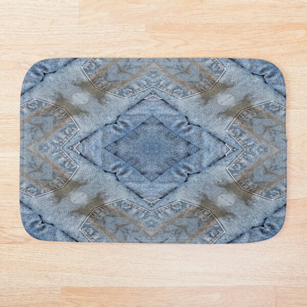 Item preview, Denim Kaleidoscope Quilt Block 1 designed and sold by After 10 POD Designs.