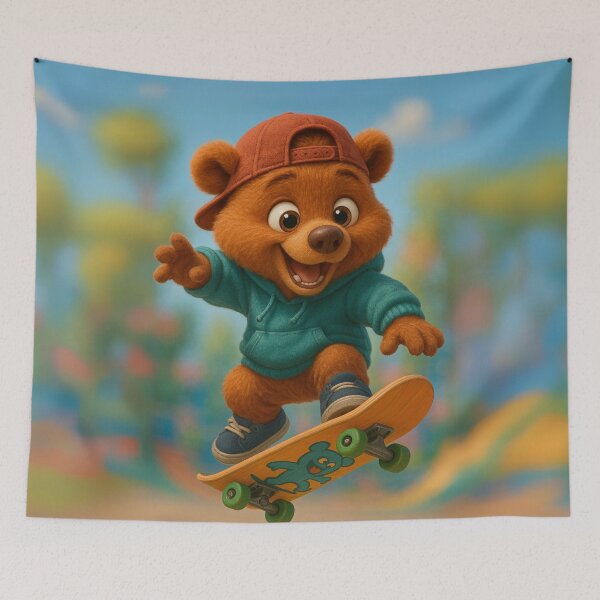 Item preview, Skater Cinnamon Bear designed and sold by Sillytoe.