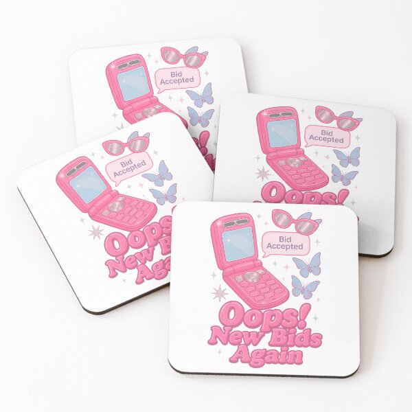 Item preview, New Bids Again – Y2K Sorority Flip Phone Sticker designed and sold by summer-loving.