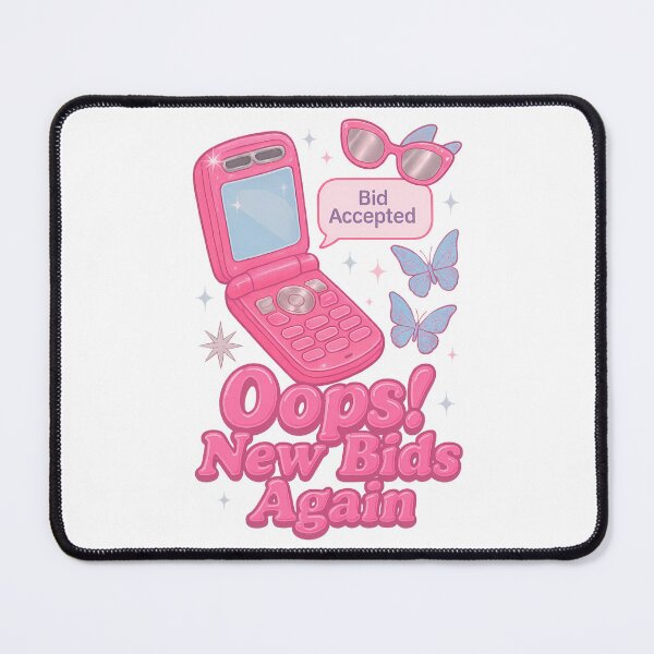 Item preview, New Bids Again – Y2K Sorority Flip Phone Sticker designed and sold by summer-loving.