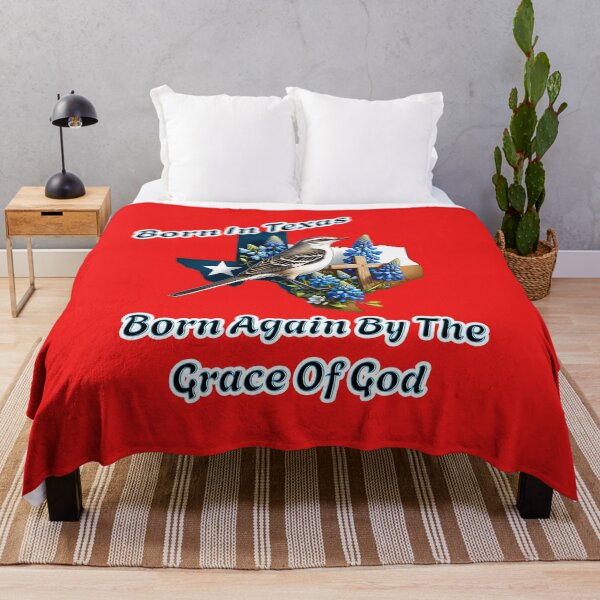 Item preview, Born In Texas Born Again By The Grace Of God designed and sold by Thankful Designs.