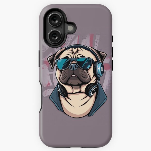 Vista previa del artículo con la obra «Pug genial», diseñado y vendido por Pedro Teixeira.