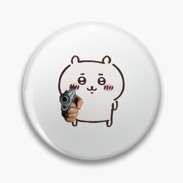 Item preview, Chiikawa Gun Cute Bear Funny Cute Meme designed and sold by marillus.