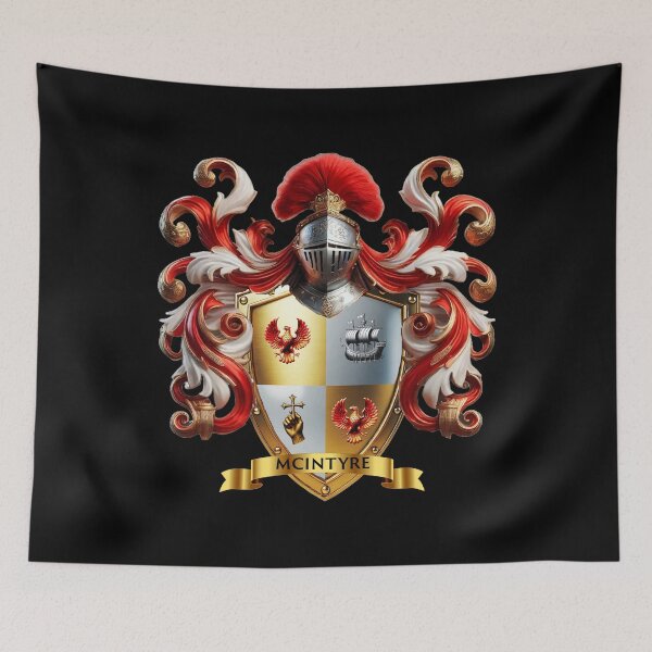 Item preview, McIntyre Family Crest  Boldly Celebrate Your Warrior Legacy! designed and sold by Highlandkings.