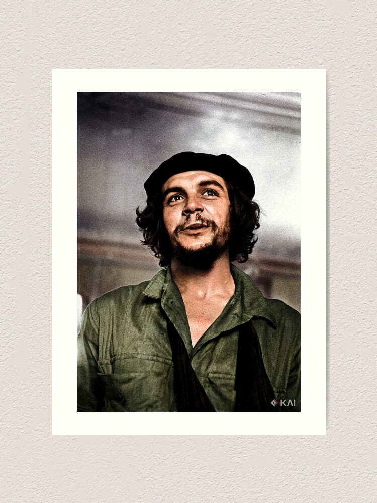 Kunstdruck for Sale mit Ernesto Che Guevara, 1959 koloriert von  KAI-Studio