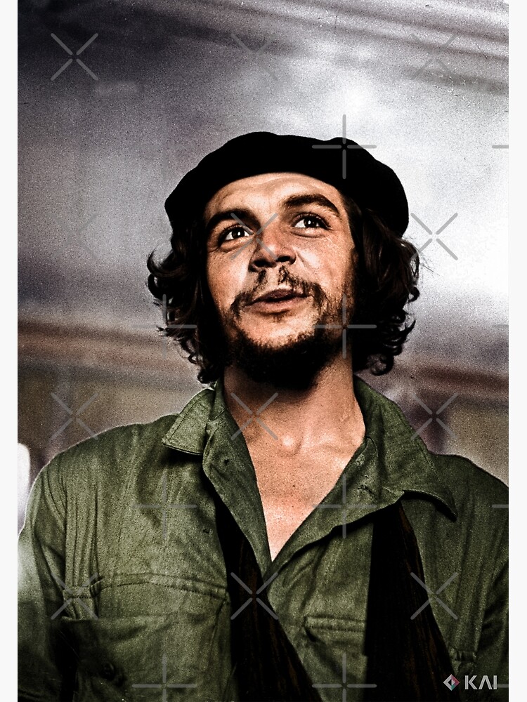 Ernesto Che Guevara, 1959 colorized Postcard for Sale by KAI-Studio