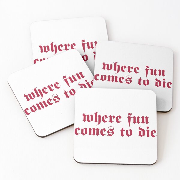 Item preview, Where Fun Goes to Die: Maroon designed and sold by Thangaraj-House.