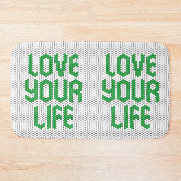 Item preview, Love Your Life Green Mosaic Personal Growth Mindset designed and sold by kakarikihill.