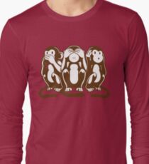 Three wise monkeys Long Sleeve T-Shirt