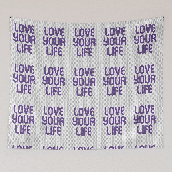 Item preview, Love Your Life Purple Mosaic Personal Growth Mindset designed and sold by kakarikihill.