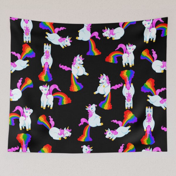 Item preview, Unicorns farting rainbows  designed and sold by YourVagesty.