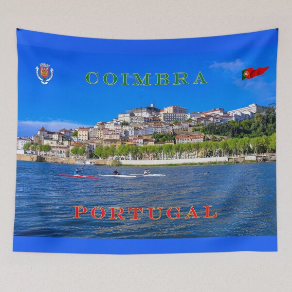 Item preview, Vintage Style Coimbra Portugal Travel Poster designed and sold by travelwitheric.