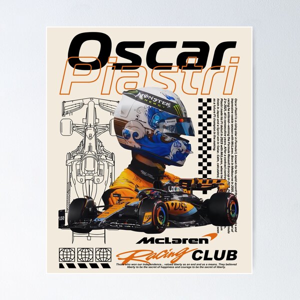 Item preview, Oscar Piastri Formula 1 Vintage 90s F1 Racing Fan Gift designed and sold by VickiChritensen.
