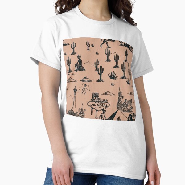 Item preview,  Retro Alien Desert Toile in Las Vegas Scene designed and sold by Loomandlorebyh.