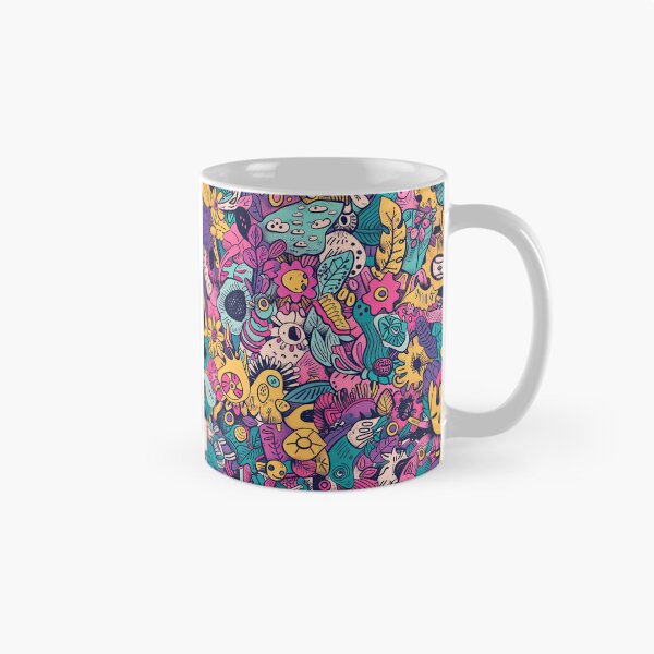 Item preview, Whimsical Doodle Garden – Vibrant Abstract Floral & Nature Pattern designed and sold by YourPrettyHome.