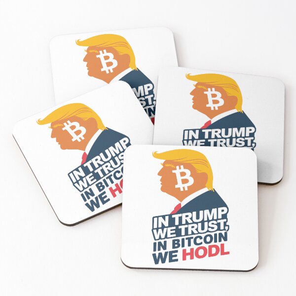 Item preview, In Trump We Trust – In Bitcoin We HODL designed and sold by BeamiCreations.
