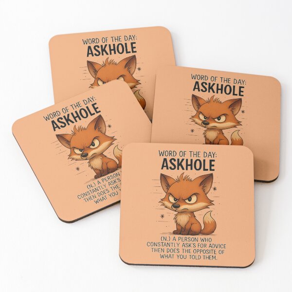 Item preview, Askhole Definition Shirt - Funny Angry Fox Sarcastic Quote Tee designed and sold by LuckyFoxMerch.