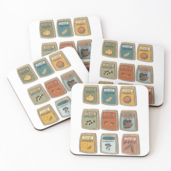 Item preview, cute cottagecore seed packets designed and sold by WildSalmonCraft.