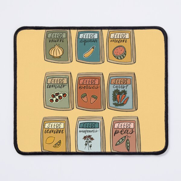Item preview, cute cottagecore seed packets designed and sold by WildSalmonCraft.