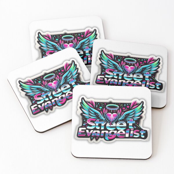 Item preview, Street evangelist hearts & wings Sticker  designed and sold by Hopeledbyfaithshop.