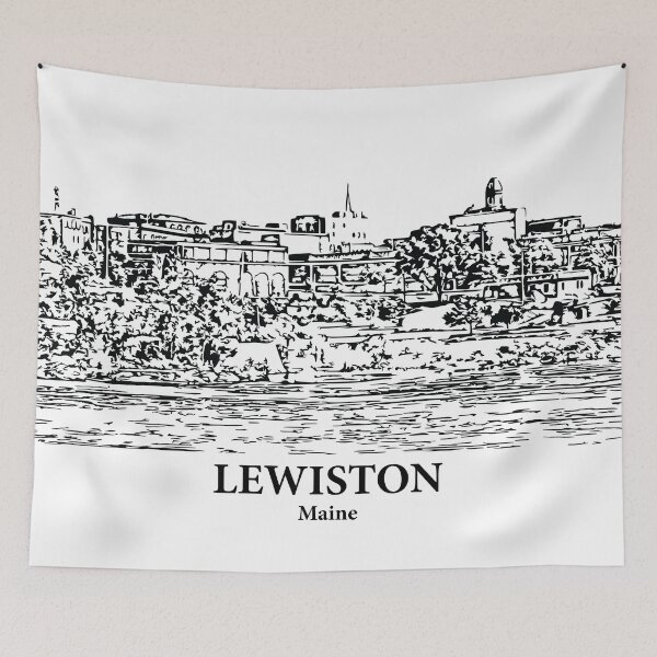 Item preview, Lewiston - Maine designed and sold by Lakeric Cityscapes.