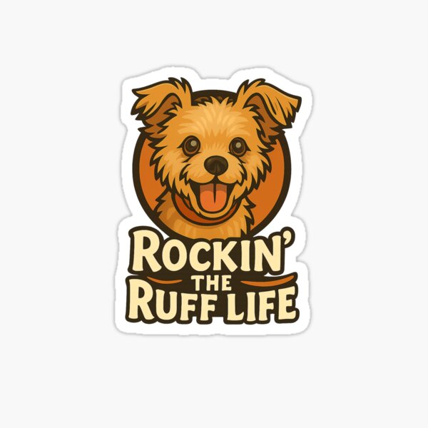 Aperçu de l'œuvre Rockin' the Ruff Life créée et vendue par DopamineBee.