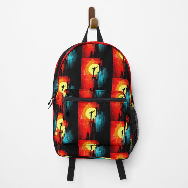 Item preview, Woman Bridging Worlds Abstract Red and Blue Expression designed and sold by Taans-Creation.