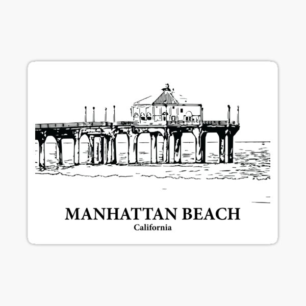 Item preview, Manhattan Beach - California designed and sold by Lakeric.