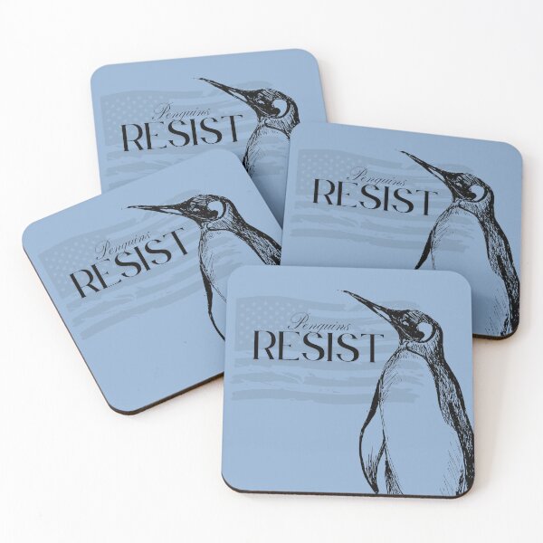 Item preview, Penguins Resist designed and sold by Adams’ Animals.