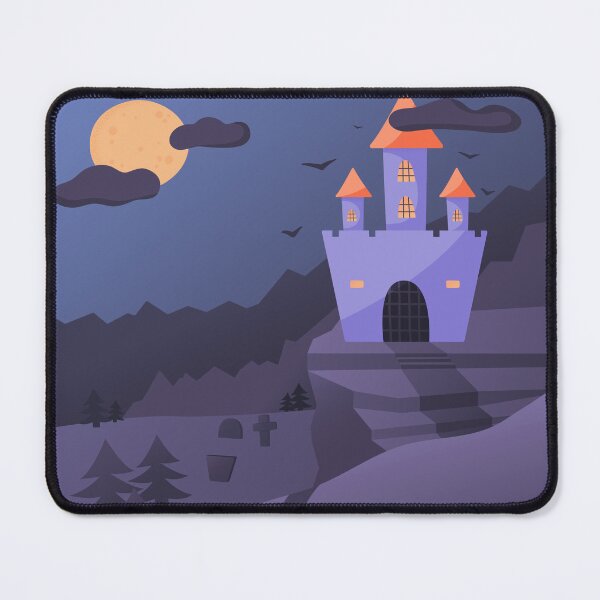 Item preview, Halloween. Castle on the Mountain. Night of Horror designed and sold by Medlena.