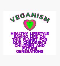 VEGANISM: HEALTHY LIFESTYLE. Photographic Print