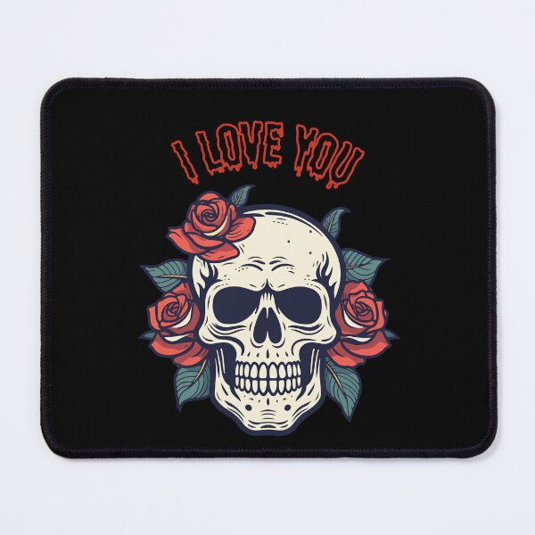 Item preview, Wicked Skull Face – I Love You | Ghostly Obsession & Dark Gothic Horror designed and sold by Favbookshelf by Manik.
