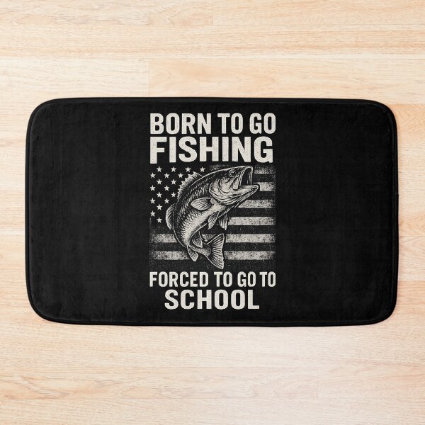 Item preview, Born To Go Fishing Bass Fish Fisherman Boy Kid Funny Fishing designed and sold by facegm.