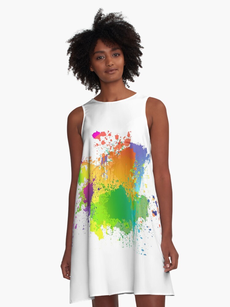 Paint Splatter Dress