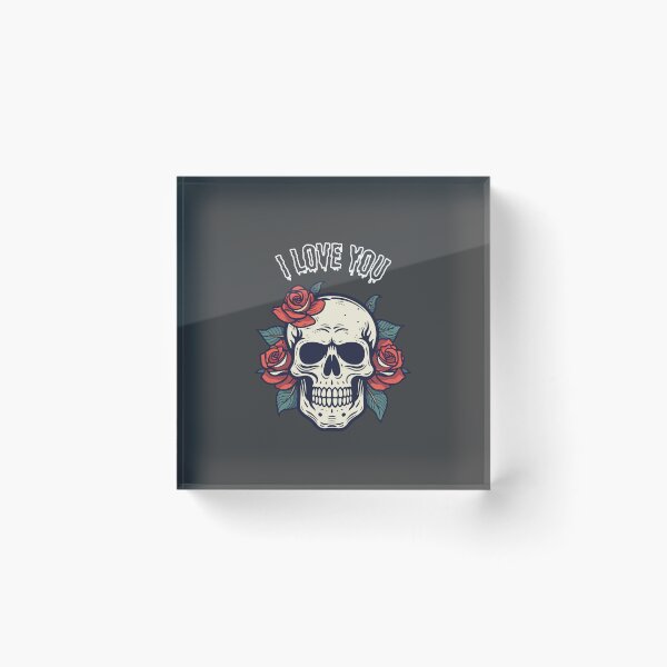 Item preview, Wicked Skull Face – I Love You | Ghostly Obsession & Dark Gothic Horror designed and sold by Favbookshelf by Manik.