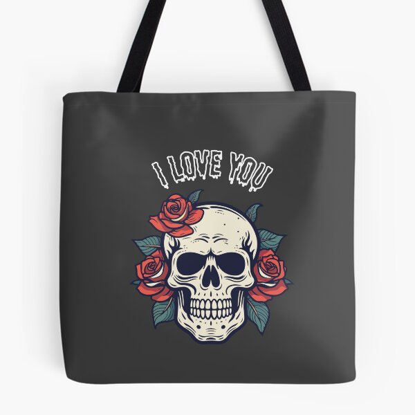 Item preview, Wicked Skull Face – I Love You | Ghostly Obsession & Dark Gothic Horror designed and sold by Favbookshelf by Manik.