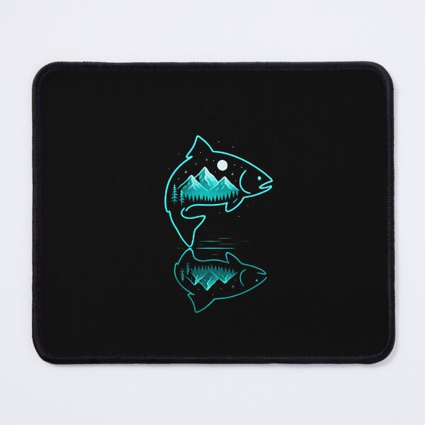 Item preview, Cool Fish Shaped from Mountains Nature Scene Fishing designed and sold by facegm.
