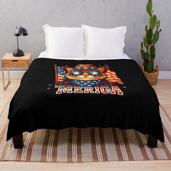 Item preview, Cool Patriotic Cat Cowboy Art 4th of July Pride USA designed and sold by facegm.