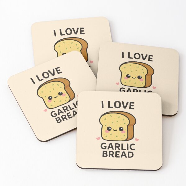 Item preview, I Love Garlic Bread - Kawaii Garlic Bread designed and sold by Planthem.