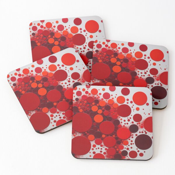 Item preview, Red Circular Shapes designed and sold by freenart.