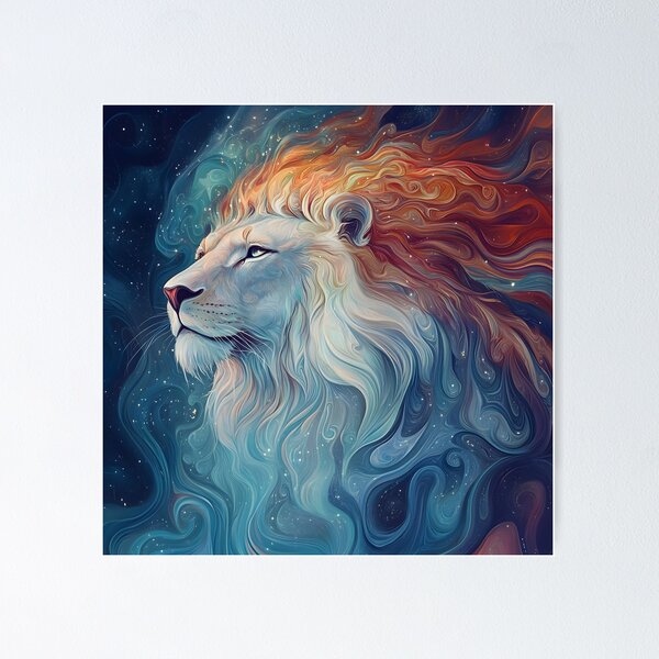 Item preview, Majestic mystical ethereal lion designed and sold by dcrc.