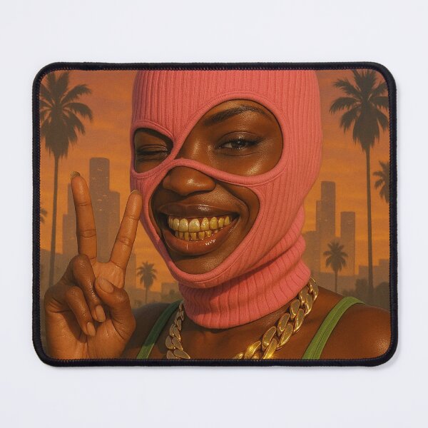 Item preview, Gol'Digga - Gold Digger - STREET QUEEN (Photorealistic version - Peace sign version) Checkout the cartoon version too. designed and sold by lapart.