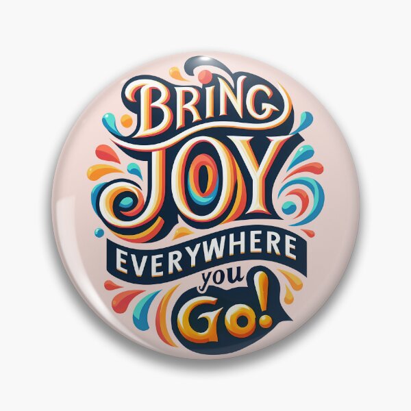 Item preview, Bring Joy Everywhere You Go, typography designed and sold by maxmaj.