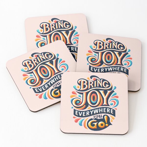 Item preview, Bring Joy Everywhere You Go, typography designed and sold by maxmaj.