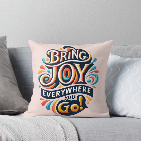 Item preview, Bring Joy Everywhere You Go, typography designed and sold by maxmaj.