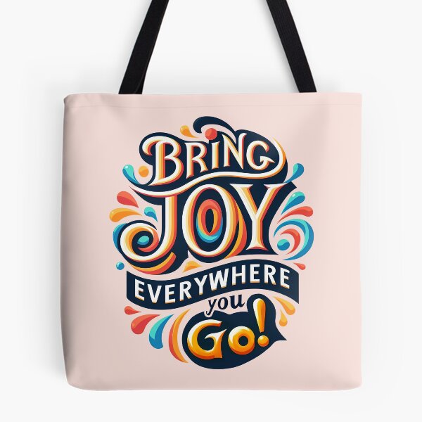 Item preview, Bring Joy Everywhere You Go, typography designed and sold by maxmaj.