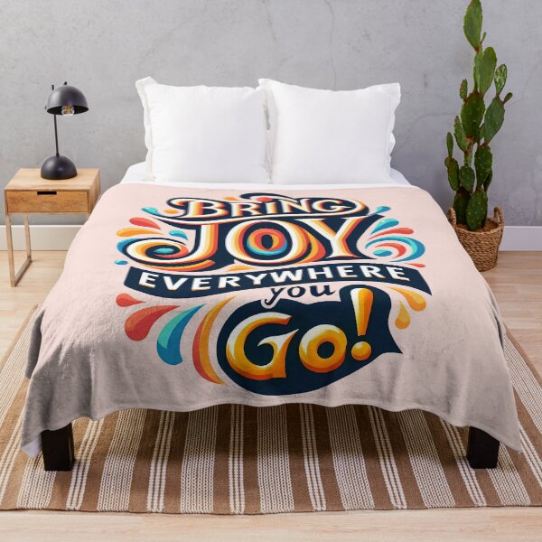 Item preview, Bring Joy Everywhere You Go, typography designed and sold by maxmaj.